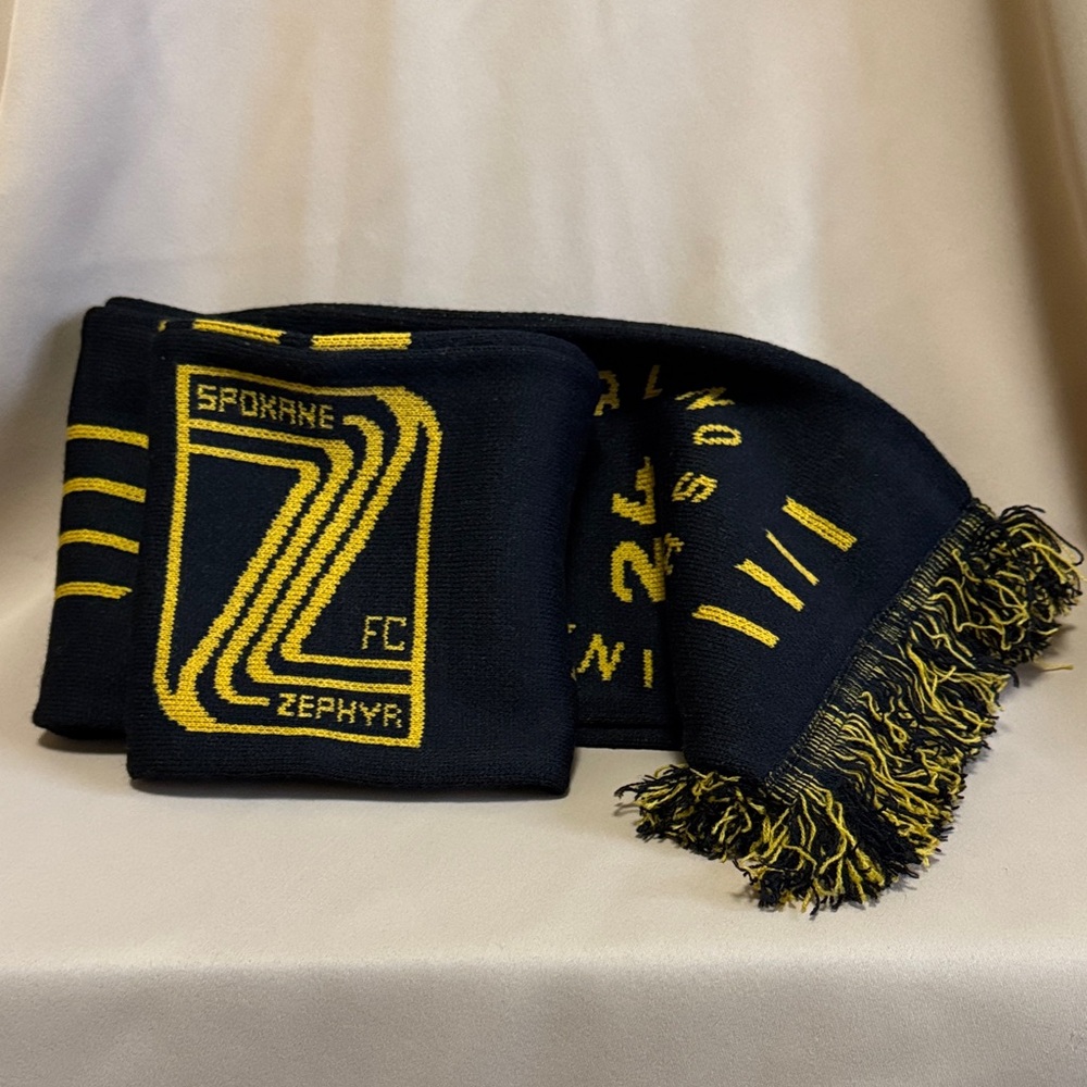 NWT Spokane Zephyr FC Scarf Inaugural Season ‘24
